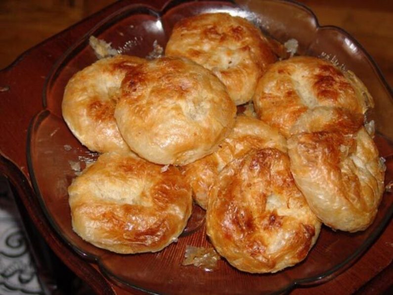 Turkish Boyos, along with Bulemas, two of the famous Three B's of Sephardic pastries. (Picture from Wikimedia - Boyoz)