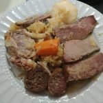 Choucroute Garnie a la Juive - Jewish Alsatian sauerkraut and kosher charcuterie