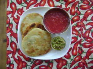 Yemenite Jews eat malawach, a puff pastry flatbread.